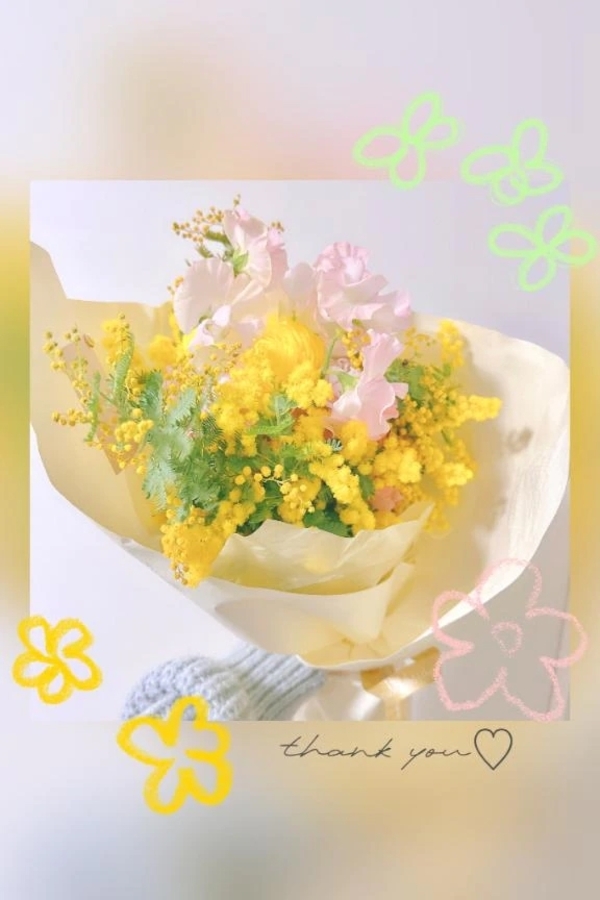 お花嬉しい🌼💛