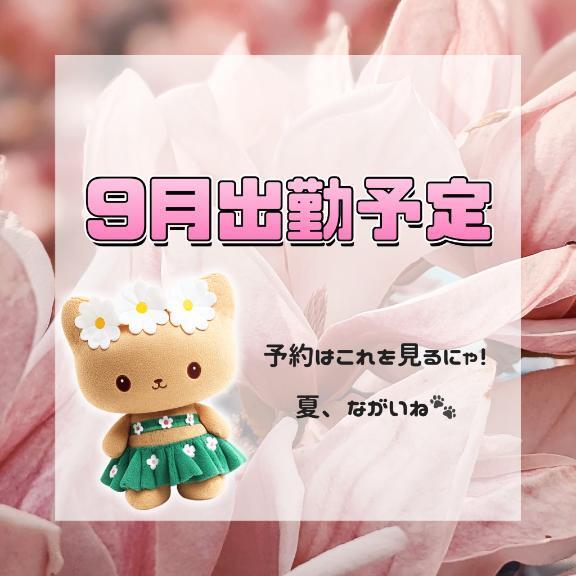 9月の予定💭