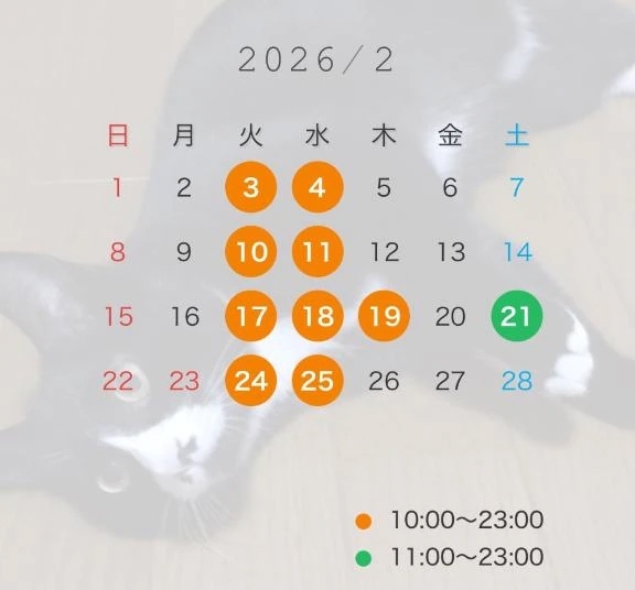2月スケジュール‼️
