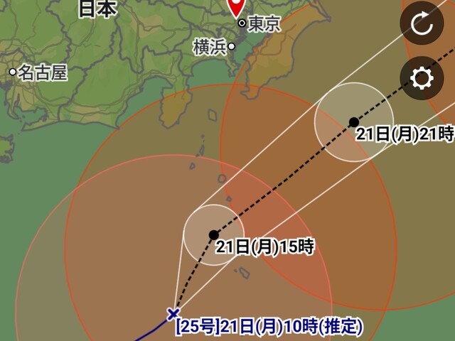上陸と呼ばないのに台風が来てる