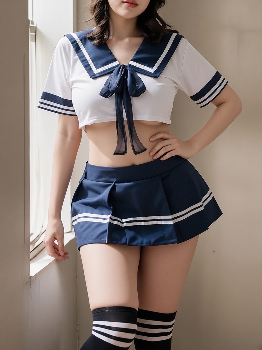 へそ出しセーラー