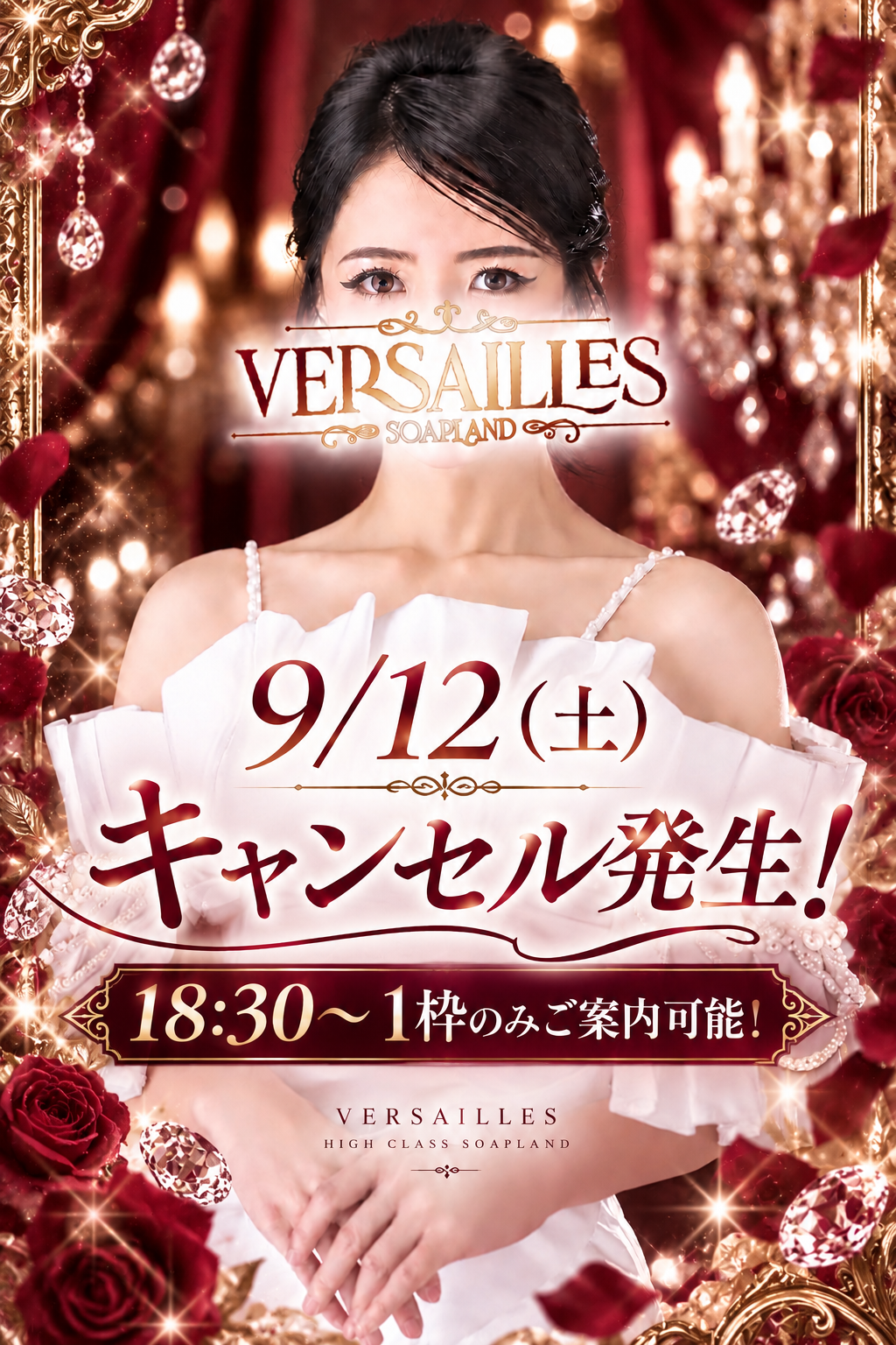 9/12（土）林田はなさんにキャンセル発生！！