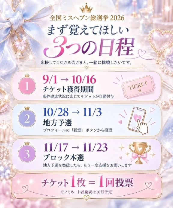 ねぇ、ミスヘブンチケットちゃんと持ってる？🎟️🩷