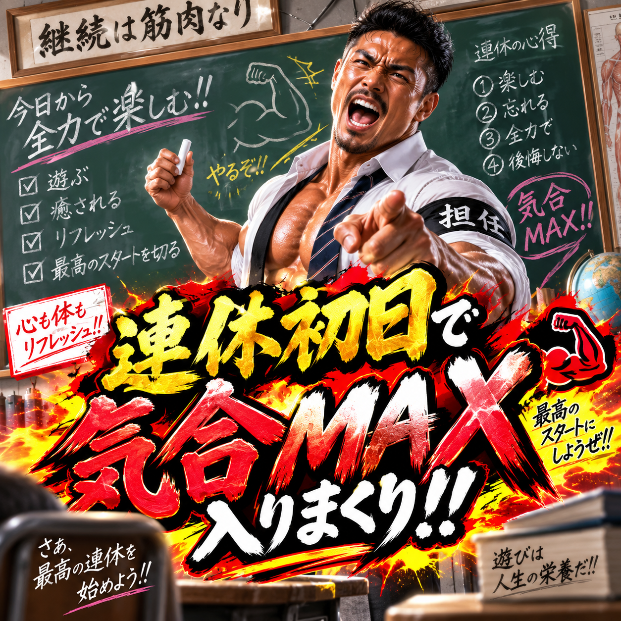 連休初日から気合十分🔥今日は誰にする？😍