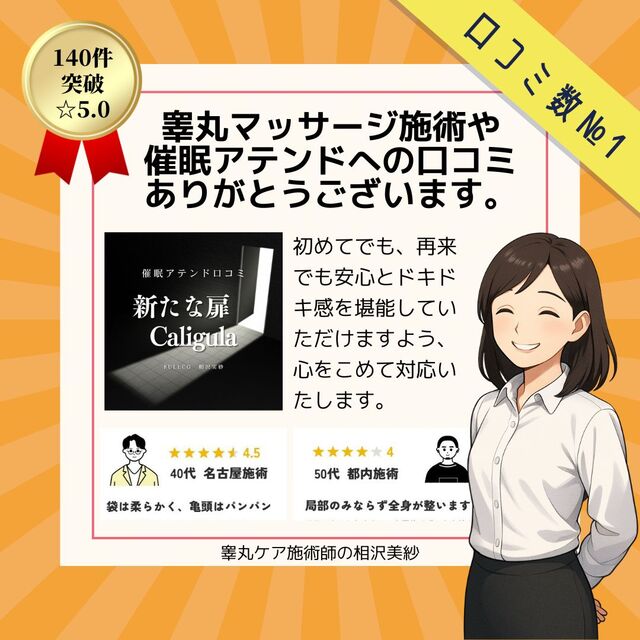 140件以上の口コミありがとうございます【業界最多】