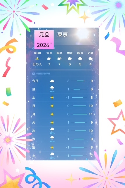 厳かに明けた新年