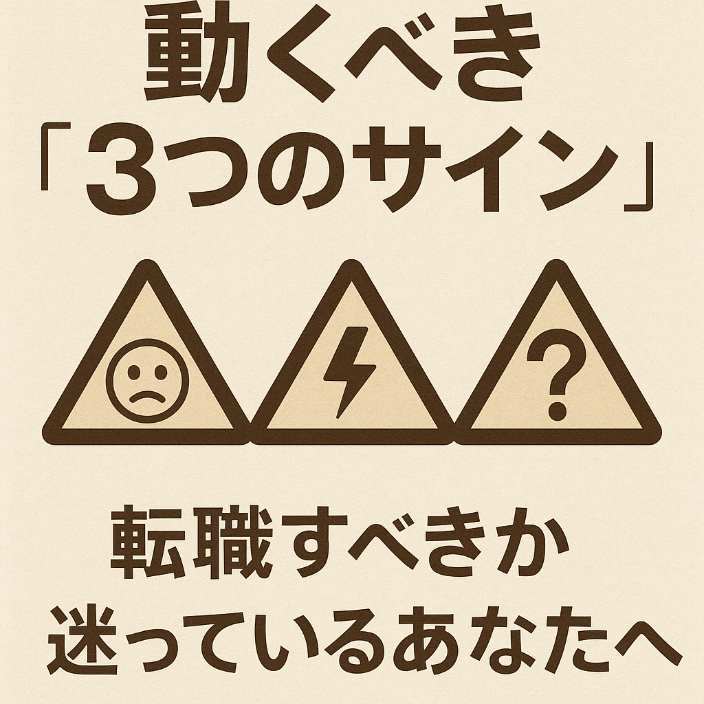 「このままでいいのかな」と転職を考えているあなたへ