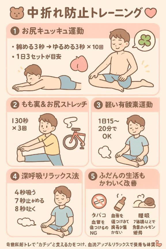 AV男優もやっている⁉️中〇れ防止チントレ♡