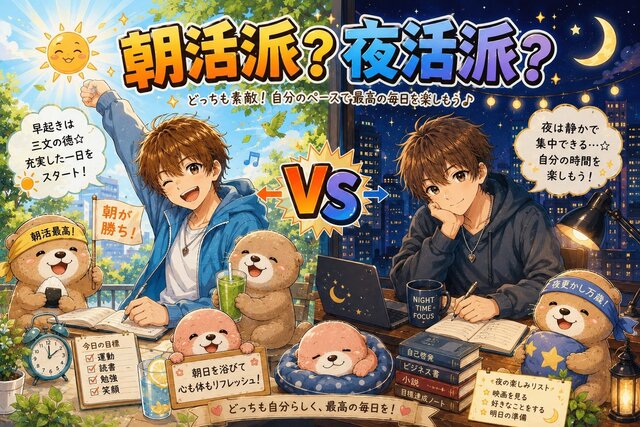 朝活派？夜活派？