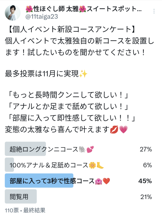 11月個人オプションについて！