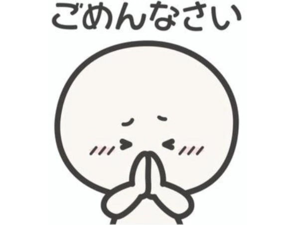 ごめんなさい🙇