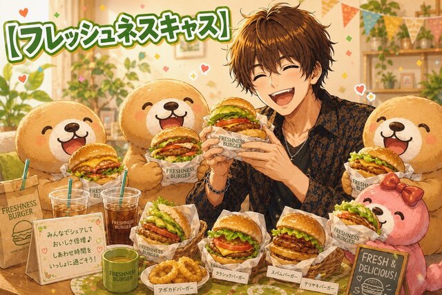 フレッシュネス🍔キャスありがとう