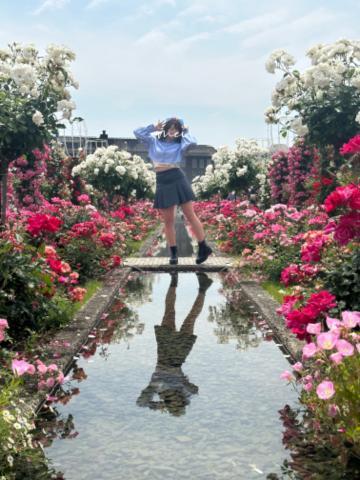 朝のストレッチ