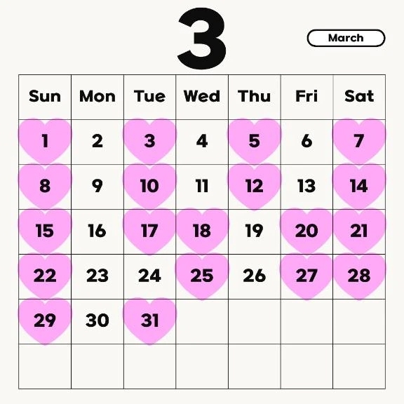 🩷3月会える日🩷