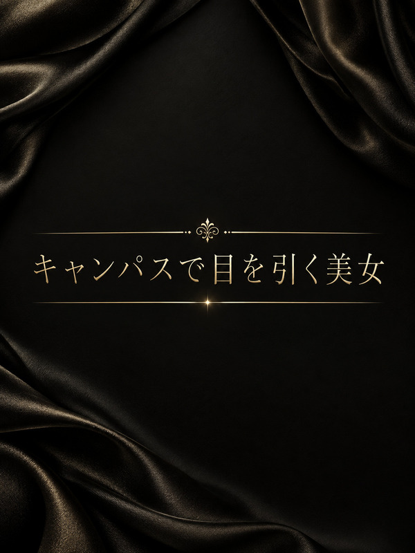 キャンパスで目を引く美女