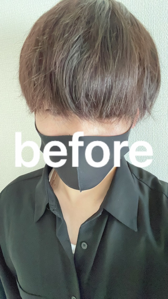 髪切ってきた！before→after