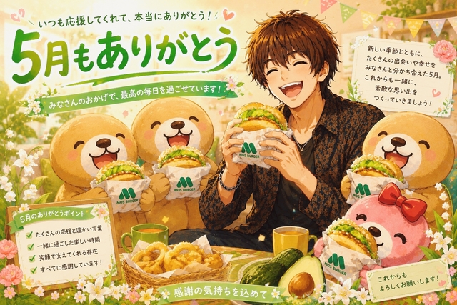 【感謝】5月もありがとうございました
