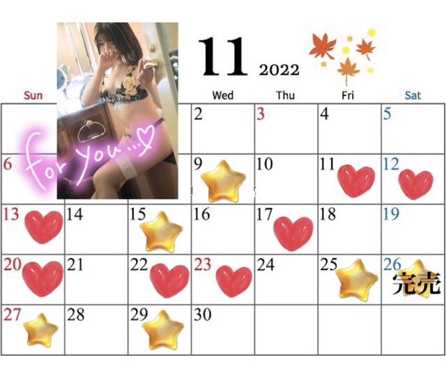 ?11月の予定はこちら?