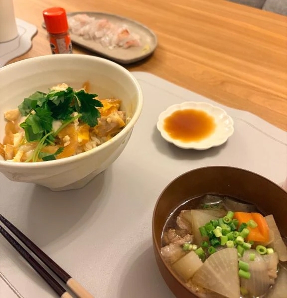 新居で初ご飯🍚✨️