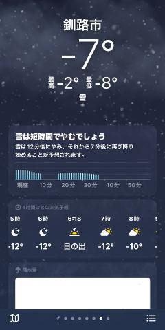 寒かった夜中???