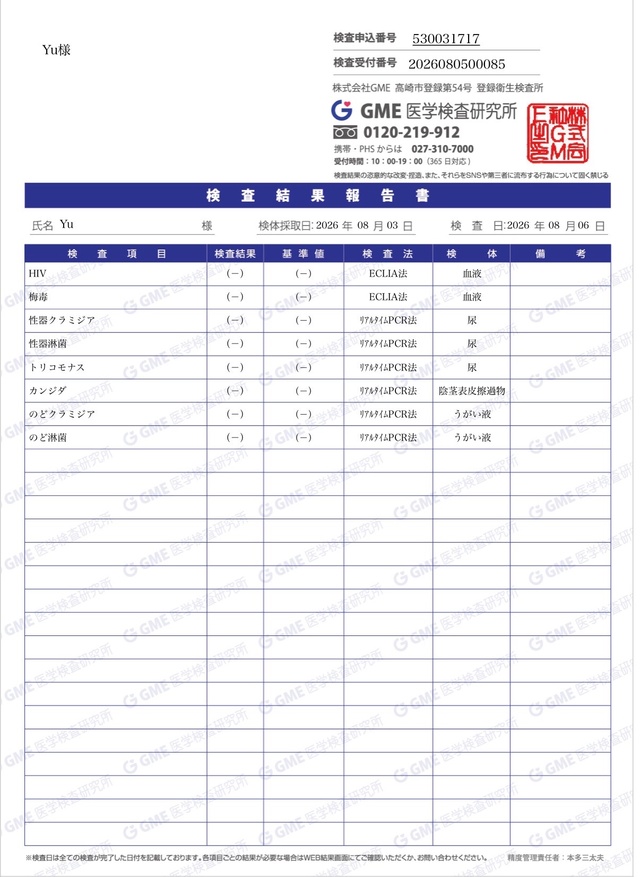 8月検査