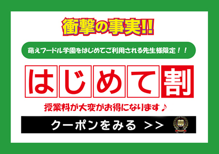 ご新規様大歓迎！限定お試し授業！！