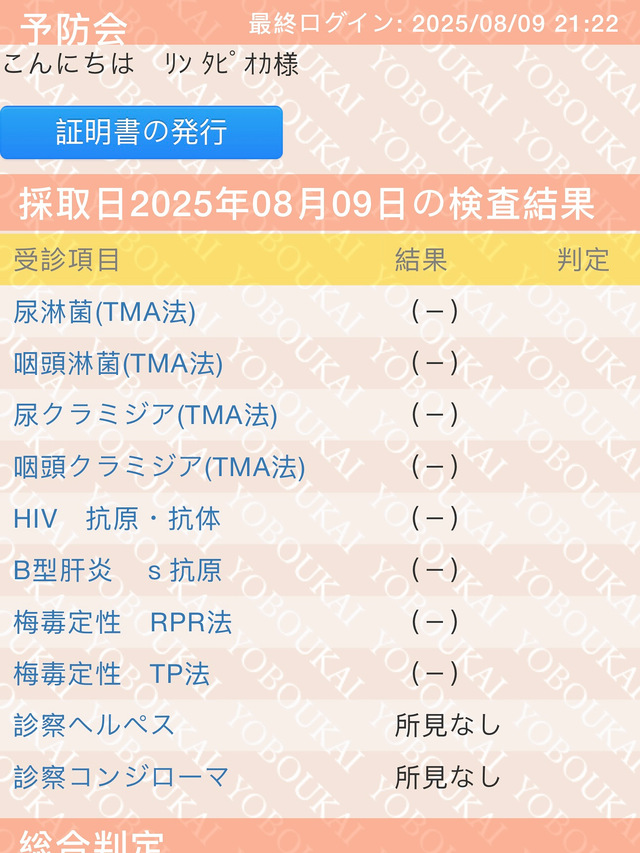 凛のSTD