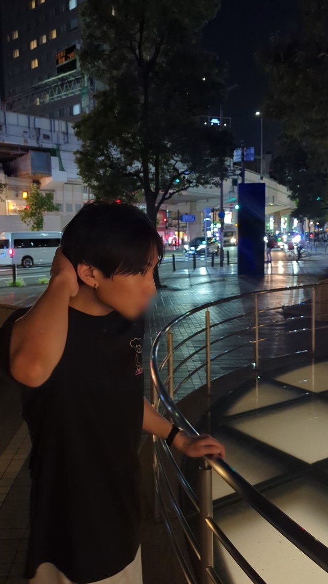 振り返った先の街🌙