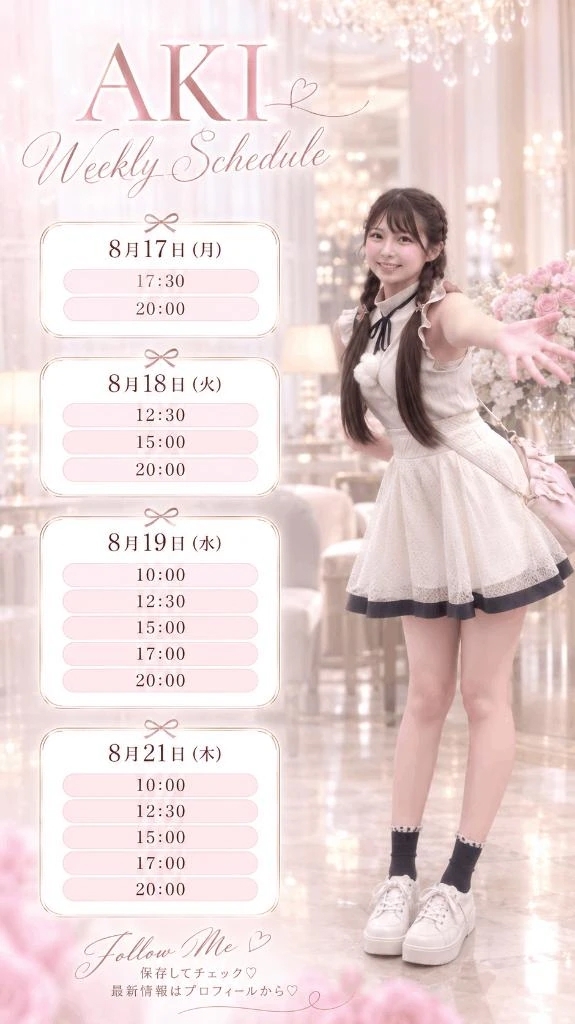 今週の会えるお時間♥️