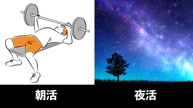 🟢朝活派？夜活派？🟢