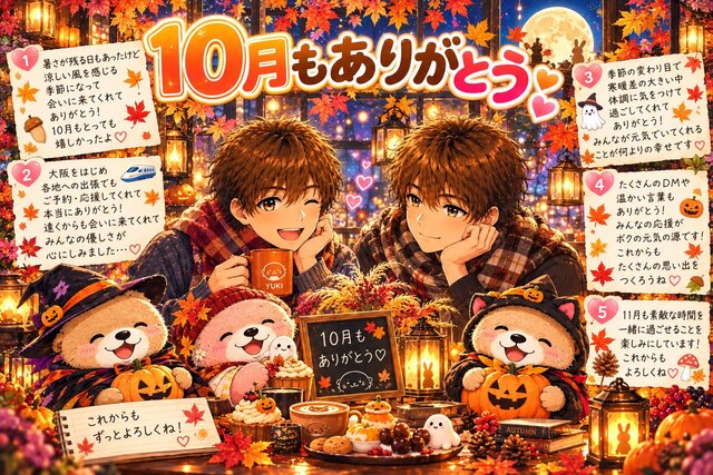 【感謝】10月もありがとうございました