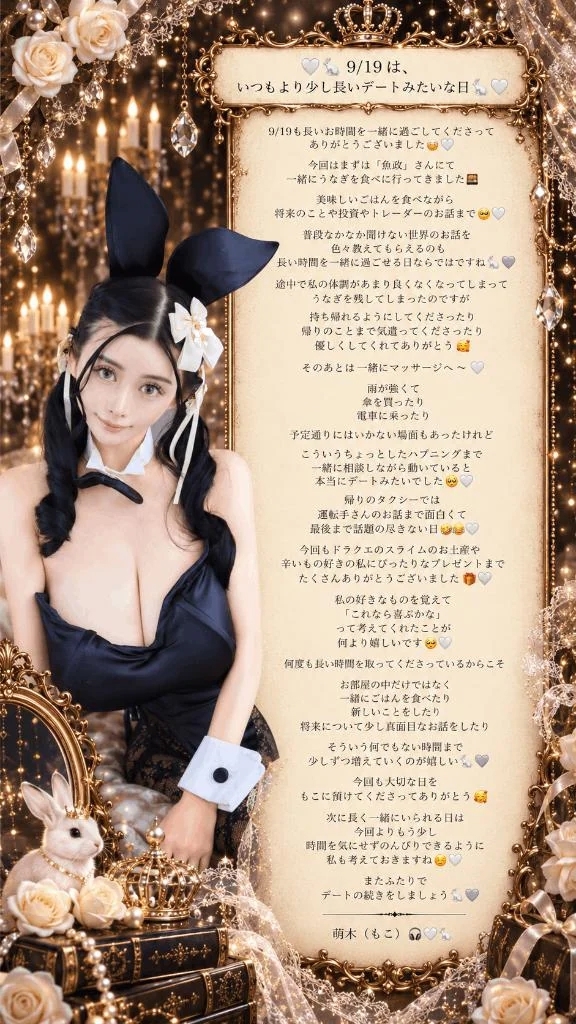 🤍🐇9/19は、長いデートみたいな日🐇🤍