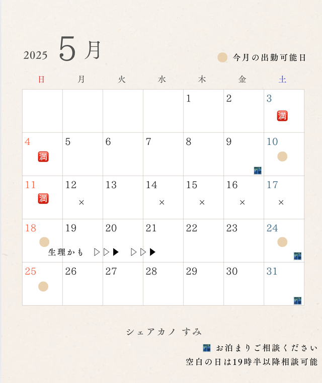 5月に入ってから