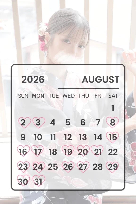 🧚8月の予定です！🥹