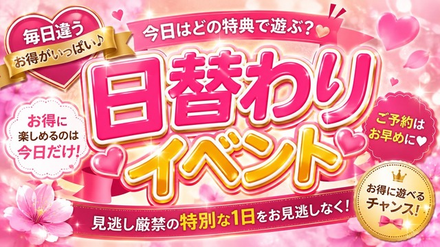 7/22 日替わりイベント