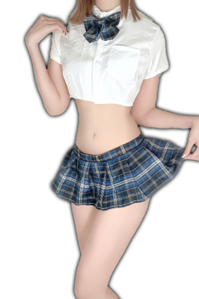 制服チェックミニ(青)