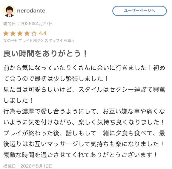 【お礼写メ日記】
