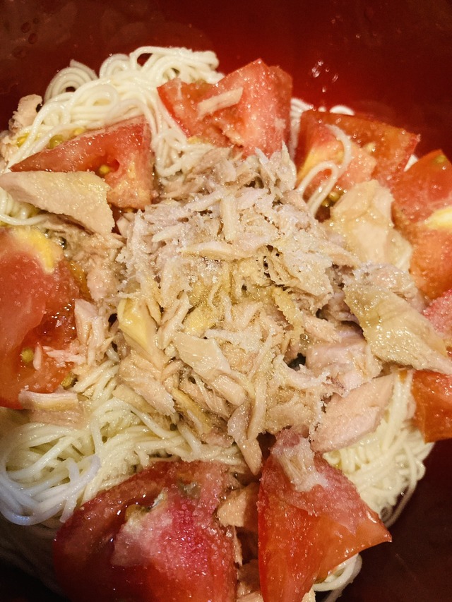 ツナトマトそうめん🍅