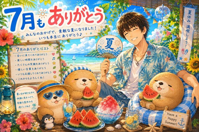【感謝】7月もありがとうございました