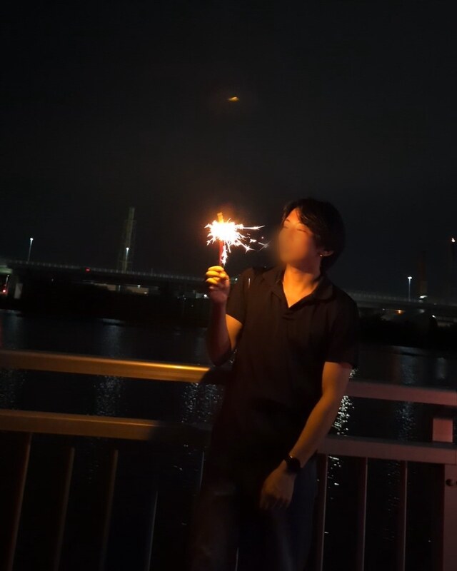 分けてもらった火🎆