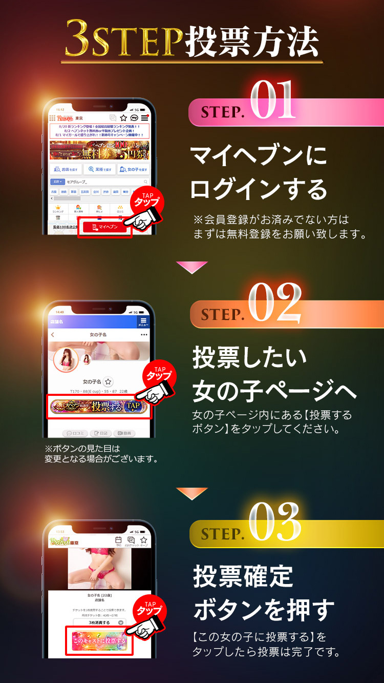 3STEP投票方法